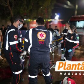Câmera registra grave acidente entre motoboy e morador de rua; vítimas ficam em estado gravíssimo em Maringá Foto 1 Fotos de Câmera registra grave acidente entre motoboy e morador de rua; vítimas ficam em estado gravíssimo em Maringá