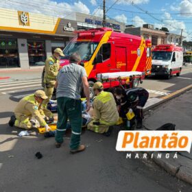 Motociclista sofre múltiplas fraturas após grave acidente em cruzamento de Maringá Foto 4 Fotos de Motociclista sofre múltiplas fraturas após grave acidente em cruzamento de Maringá