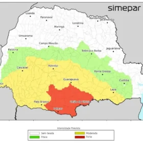 Paraná amanhece com geadas e 19 cidades registram menor temperatura do ano nesta quinta; veja quais Foto 1 Fotos de Paraná amanhece com geadas e 19 cidades registram menor temperatura do ano nesta quinta; veja quais