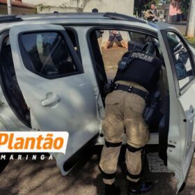 Quadrilha é presa pela PM em Maringá com carro furtado; helicóptero Falcão auxiliou na operação; COM VÍDEO Foto 2 Fotos de Quadrilha é presa pela PM em Maringá com carro furtado; helicóptero Falcão auxiliou na operação; COM VÍDEO