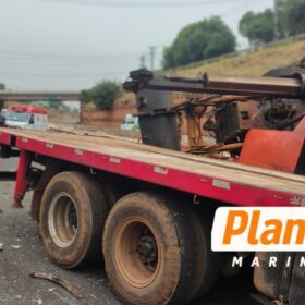 Acidente envolvendo três caminhões deixa motorista ferido na BR-376, em Mandaguaçu Foto 13 Fotos de Acidente envolvendo três caminhões deixa motorista ferido na BR-376, em Mandaguaçu