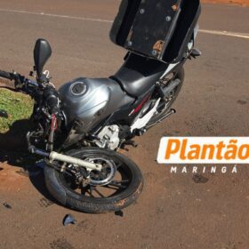 Conversão proibida provoca grave acidente e deixa motociclista ferido em Maringá Foto 5 Fotos de Conversão proibida provoca grave acidente e deixa motociclista ferido em Maringá