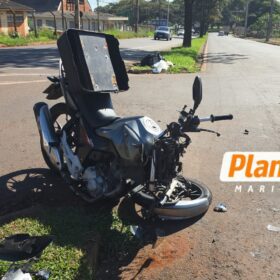 Conversão proibida provoca grave acidente e deixa motociclista ferido em Maringá Foto 6 Fotos de Conversão proibida provoca grave acidente e deixa motociclista ferido em Maringá