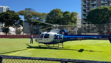 Fotos de Jovem de 26 anos é resgatado de helicóptero após grave acidente na região e encaminhado para hospital de Maringá