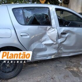 Manobra proibida provoca grave acidente e deixa dois motociclistas feridos em Maringá Foto 3 Fotos de Manobra proibida provoca grave acidente e deixa dois motociclistas feridos em Maringá