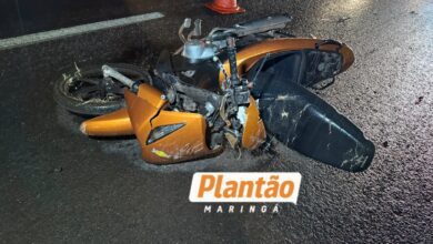 Fotos de Motociclista sofre traumatismo cranioencefálico após perder controle e bater contra meio-fio na BR-376, entre Sarandi e Marialva