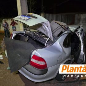 Fotos de Motorista desaparece após capotamento violento na Avenida Colombo, em Sarandi