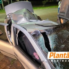 Fotos de Motorista desaparece após capotamento violento na Avenida Colombo, em Sarandi