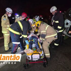 Motorista fica ferida após capotar carro na BR-376 entre Maringá e Iguatemi Foto 2 Fotos de Motorista fica ferida após capotar carro na BR-376 entre Maringá e Iguatemi