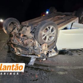 Motorista fica ferida após capotar carro na BR-376 entre Maringá e Iguatemi Foto 5 Fotos de Motorista fica ferida após capotar carro na BR-376 entre Maringá e Iguatemi