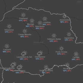 Novo alerta de frente fria atinge 243 cidades no Paraná e provoca queda de até 5°C; veja a previsão completa Foto 3 Fotos de Novo alerta de frente fria atinge 243 cidades no Paraná e provoca queda de até 5°C; veja a previsão completa